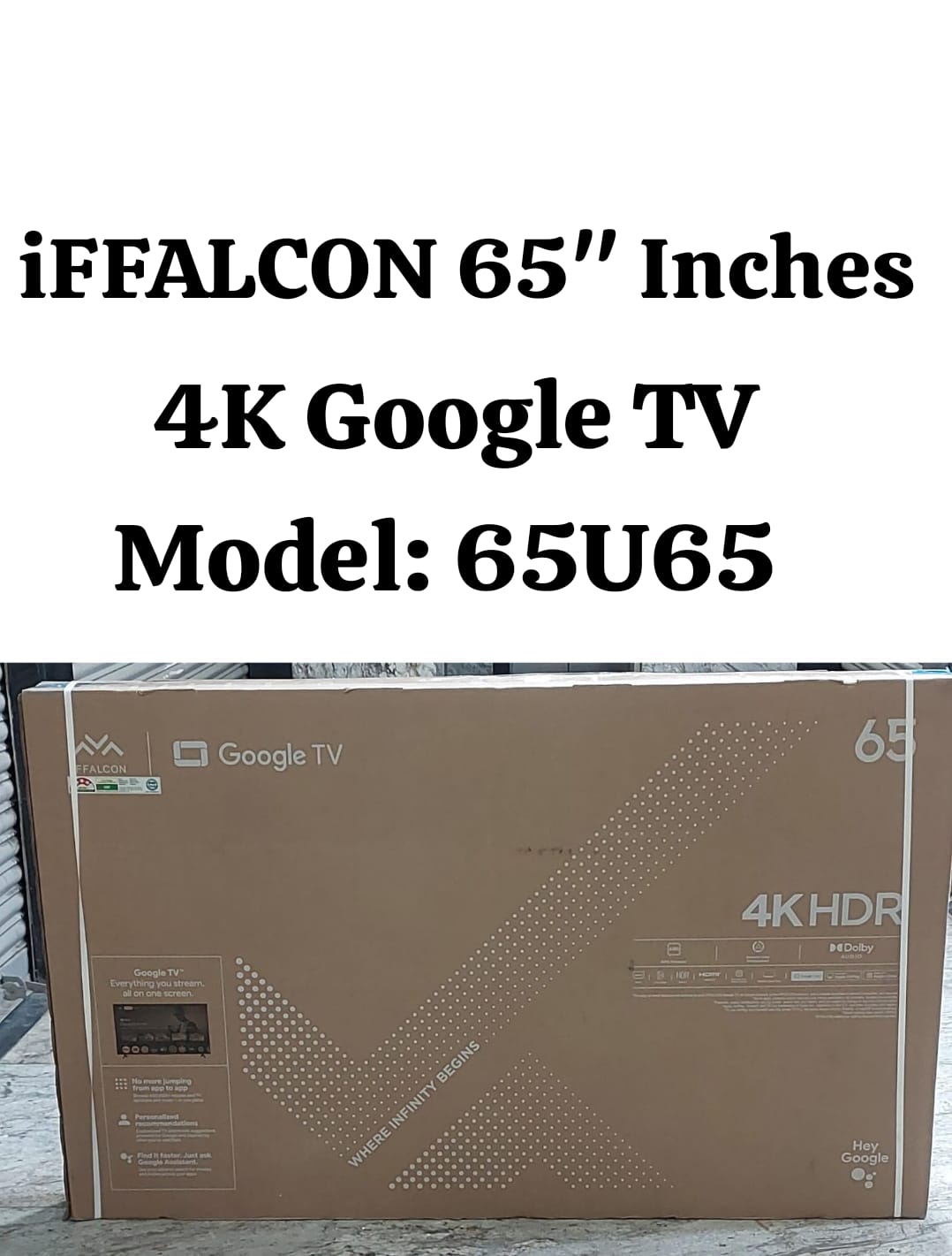 iFFALCON by TCL 65" Inches 4k Google TV