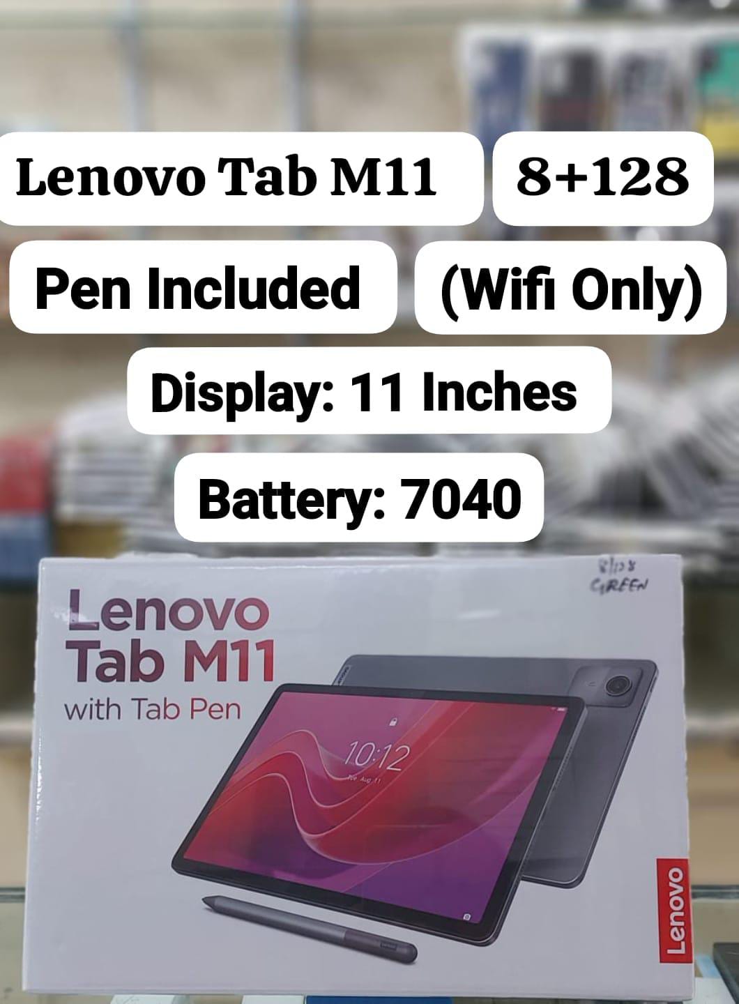 Lenovo Tab M11 8+128 With Pen & Wifi